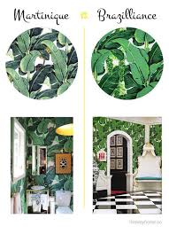 Banana leaf print tropical wallpaper wall mural, tropical leaves, custom size wallpaper. 9 Half Bath Ideas Bathroom Wallpaper Leaf Wallpaper Banana Leaf Wallpaper