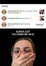 Opened up IG to these notifications and my brain exploded 😭 #greenscreen  #kristinchenoweth #glindathegoodwitch