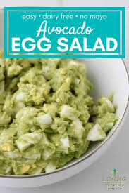 Easy Avocado Egg Salad With No Mayo And Dairy Free Recipe In 2020 Avocado Egg Salad Egg Salad Egg Salad Recipe Easy