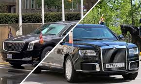 The armoured limousine is powered by a 4.4 litre v8 engine developed by nami, with a 6.6 litre v12. Cadillac One Trump Aurus Senat Putin Vergleich Autozeitung De