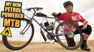 My New Petrol Powered Mountain Bike Is Insane Youtube