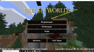 The focus of the pack is to build and survive as a group while roleplaying and building your perfect settlements, all while exploring and defeating bosses along the way. This Is The Finished Custom Main Menu To My Modpack Called Fabled Worlds The Modpack Have Game Stages Triumph And Rich Rpg Elements With Divine Rpg And More What Do You Think