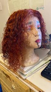 Brazilian Ginger curly frontal wig (bob