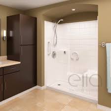 Bathroom shower curtain ideas to beautify your bathroom. Prestige Multi Piece Low Threshold Shower With Molded Seat Acrylx Ella S Bubbles