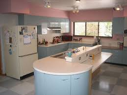 Other Side Of Island Metal Kitchen Cabinets Old Kitchen Cabinets Retro Kitchen
