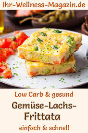 Gemuse Lachs Frittata Gesundes Low Carb Rezept Furs Fruhstuck Frittata Rezepte Frittata Rezepte