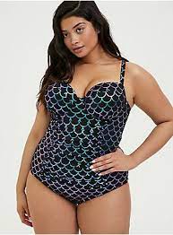 Black Purple Iridescent Mermaid Scale Lattice Back Underwire One Piece Swimsuit One Piece Underwire One Piece Swimsuit Swimsuits