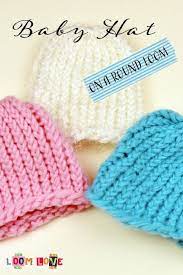 How To Knit A Baby Hat On A Round Loom Loom Knitting For Beginners Round Loom Knitting Loom Knit Hat