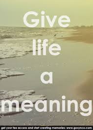 Give Life A Meaning Life Quotes Memories Www Gosynco Com Worth Quotes Inspirational Quotes Inspirational Words