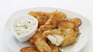 Fish And Chips With Tarragon Malt Vinegar Mayonnaise Recipe Bon Appetit Fish And Chips Seafood Recipes Recipes