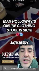 Max Holloway Clothing Brand