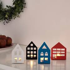 Vinterfest Mecsestarto 4 Db Haz Ikea Tea Light Holder Tea Lights Festive Holiday Decor