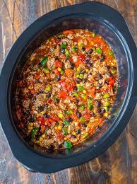 Easy And Delicious Crock Pot Mexican Casserole With Quinoa Black Beans And Ground Turkey O Healthy Turkey Recipes Healthy Crockpot Recipes Minced Beef Recipes