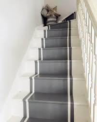 A smart grey runner with black edging echoes the movement. Top 70 Best Painted Stairs Ideas Staircase Designs