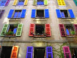 Panoramio Photo Of Sudden Colored Shutters In Geneve Shutters Photo Facade