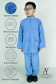 Maybe you would like to learn more about one of these? Cy 346bm Pasang Baju Melayu Sekolah Muslim Agama Tahfiz Koshibo Biru Blue