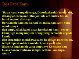 Dalam bahasa arab, dhamir 'nahnu' ialah dalam bentuk jamak yang berarti kita atau kami. Doa Bapa Kami