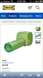 Ikea Busa Tent And Tunnel 25 With Play Zone Balls 25 Childrens Tent Ikea Nursery Physical Play