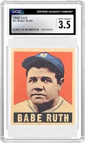 CGC Cards Grades Iconic 1948 Leaf Jackie Robinson and Babe Ruth Cards