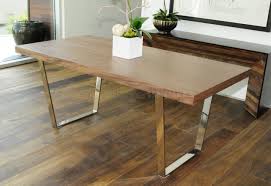 Walnut Espresso Or White Modern Dining Table W Metal Legs Dining Room Table Legs Midcentury Modern Dining Table Dining Table In Kitchen