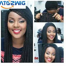 This is human braiding hair with no weft, which means, you can use it for crochet braids, box braids, faux locs. Atozwig Synthetic Lace Front Braided Wigs Heat Resistant Hair Wigs Black Hair This Is An Amazon Affiliate Li Braids Wig Twist Braid Hairstyles Twist Braids