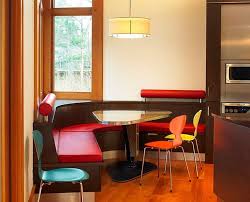 L Shaped Red Dining Table Bench Bench Kitchen Table Design Kitchen Remodeling Ide Retro Dining Rooms Restaurant Tables And Chairs Corner Bench Dining Table