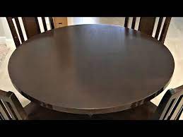 Does it help strengthen the table, but it keeps router bits close at hand. Diy Round Table Top Using Plywood Circles Abbotts At Home