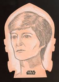 NICK JUSTUS Topps Star Wars MON MOTHMA SKETCH ARTIST SIGNED Autograph 1/1