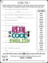 This web site is optimized for your phone. Rhyme Riddles Pronunciation Puzzles With Rhyming Words By Real Cool English