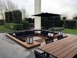 Top 50 Best Deck Fire Pit Ideas Wood Safe Designs Outdoor Lounge Modern Patio House Design