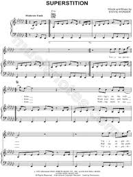 Very superstitious, writing's on the wall, / very superstitious when you believe in things that you don't understand, then you suffer, superstition ain't the way. Stevie Wonder Superstition Sheet Music In Eb Minor Transposable Download Print Stevie Wonder Superstition Sheet Music Stevie Wonder