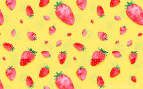 Strawberries desktop and mobile hd wallpaper. Pastel Cute Strawberry Wallpaper Laptop Novocom Top