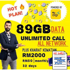 Topup rm50 & subscibe our package tds50! Digi Prepaid Unlimited Call Rm50 Sbulan Dapat 89gb Shopee Malaysia