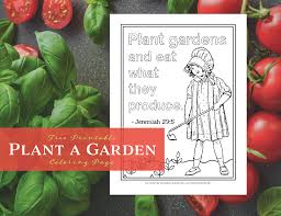 Free collection of 30+ printable coloring sheets vegetables. Plant A Garden Coloring Page Flanders Family Homelife
