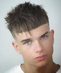 Image result for round face haircut men