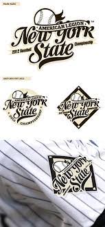 American Legion New York State Baseball Logo By Mark Brooks Tuto Illustrator Logos Fanion