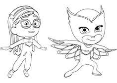 Colección de maureen guzman • última actualización: Pjmasks Heroes En Pijamas Para Colorear
