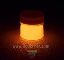 Phosphorescent Glow in the Dark Paint - Orange