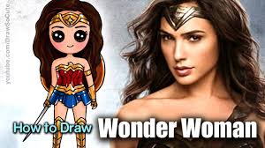 Original production cel scooby doo and the witch. How To Draw Wonder Woman Gal Gadot Youtube