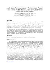 Double meaning joke in hindi. Pdf A Hybrid Approach Using Phrases And Rules For Hindi To English Machine Translation