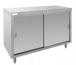 This kitchen organizer can be free standing, no installation. Stainless Steel Commercial Kitchen Cupboards Cabinets Caterkwik