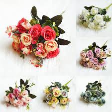 Gorgeous combination of color that lasts forever. 1 Bunch Beautiful Rose Peony Artificial Silk Flowers Small Wedding Decoration Marriage Engagement Fake Flower Wedding Bouquet Buy At The Price Of 2 80 In Aliexpress Com Imall Com