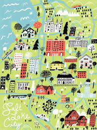 Blog Jordan Sondler Travelogue Design Salt Lake City Map Illustrated Map