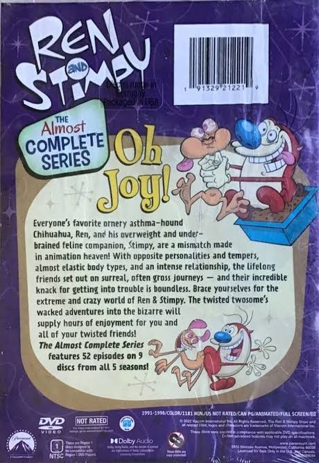 Ren Stimpy Show he Almost Complete Series DVD UNCUT Seasons 1-5 NEW
