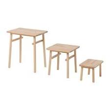 Sandpaper off any rough bits from the sawing, then assemble as per the first stool. Products Coffee Table Ikea Ypperlig Beech Coffee Table