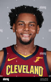 Cleveland Cavaliers' Marques Bolden poses during the NBA basketball team's  media day, Monday, Sept. 30, 2019, in Independence, Ohio. (AP Photo/Ron  Schwane Stock Photo