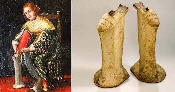 High platform shoes, called chopines, were popular in 15th-17th century Venice