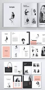 Fashion Lookbook Portfolio Brochure Template In 2020 Bright Fashion Brochure Design Template Fashion Lookbook