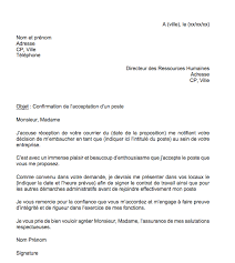 Lettre changement de service hôpital : Lettre Acceptation Poste Modele A Telecharger Mise A Jour 2021