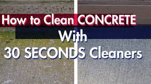 While the color will eventually fade from concrete, you can help hurry the process along with a little bit of driveway cleaning. How To Clean Concrete Without A Pressure Washer Youtube